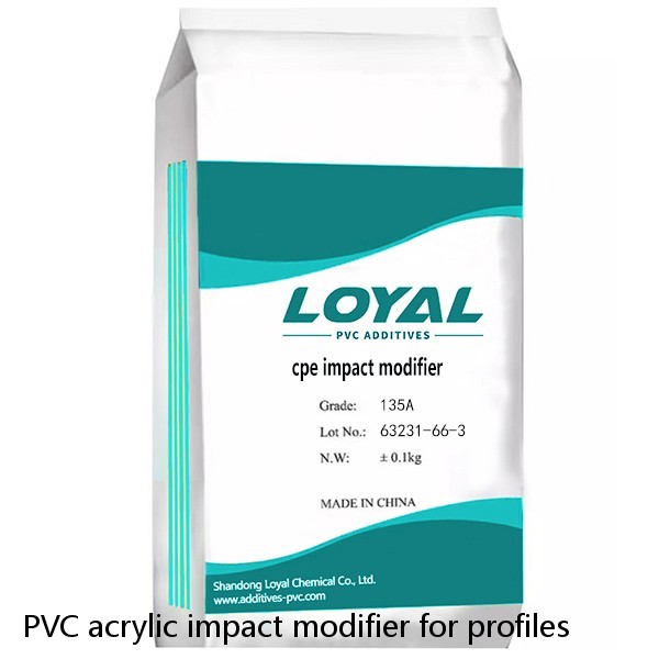 PVC acrylic impact modifier for profiles