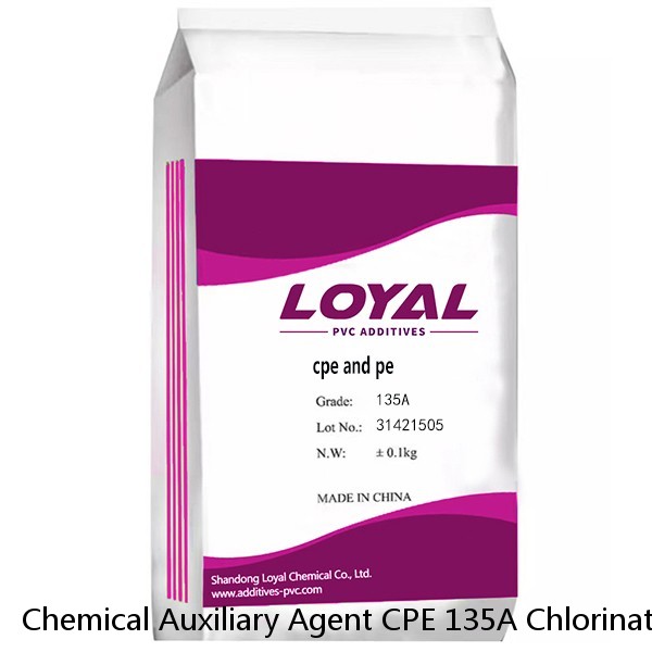 Chemical Auxiliary Agent CPE 135A Chlorinated Polyethylene with Good Quality